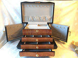 Jewelry Chest Pippa African Bubinga Wood with Elm Burl Inlay - Roxx Fine Jewelry