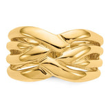 Woven Statement Ring in 14K Gold