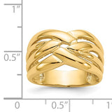 Woven Statement Ring in 14K Gold