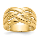 Woven Statement Ring in 14K Gold