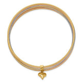 "Sette Ropa" Set of 7 Stackable 14K Gold Bangle Bracelets