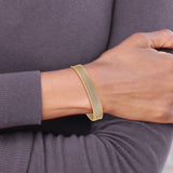 "Sette Ropa" Set of 7 Stackable 14K Gold Bangle Bracelets