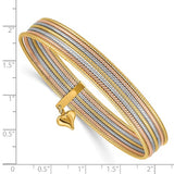 "Sette Ropa" Set of 7 Stackable 14K Gold Bangle Bracelets