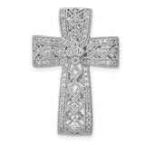 Filigree Cross Diamond Necklace with .56 Cts. Diamonds in 14K Gold - Roxx Fine Jewelry