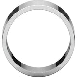 Flat Top 10mm Wide Barrel Style Wedding Band in 14K White Gold - Roxx Fine Jewelry