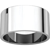 Flat Top 12mm Wide Barrel Style Wedding Band in Platinum - Roxx Fine Jewelry