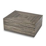 "Ronan" Contemporary Grey Wooden Jewelry or Trinket Box