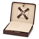 Jewelry Chest "Coco" Crocodile Print Leather with Matching Travel Wallet and Jewelry Roll