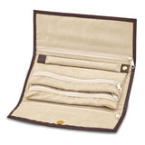 Jewelry Chest "Coco" Crocodile Print Leather with Matching Travel Wallet and Jewelry Roll