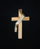 Deacon's Cross Lapel Pin or Tie Tack in 14K Gold - Roxx Fine Jewelry