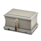 "Grigio" Jewelry Box Grey Wooden Ornate Jewelry Box