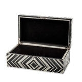 Contemporary Black and White Jewelry Box