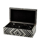 Contemporary Black and White Jewelry Box