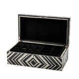 Contemporary Black and White Jewelry Box