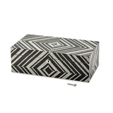 Contemporary Black and White Jewelry Box