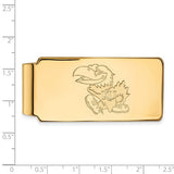 KU Jayhawks® Money Clip in Sterling Silver or Gold Plated Official NCAA® Licensed