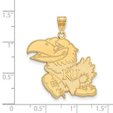 KU Jayhawks® Official NCAA® Licensed Sterling Silver Pendant Necklace