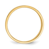 Flat Top 16mm Wide Tapered Cigar Band Ring