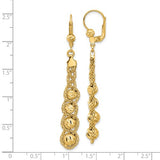Leslie's Fancy Beaded Necklace, Bracelet and Earrings in 14K Yellow Gold