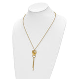 Tiger Doorknocker Necklace in 14K Yellow Gold