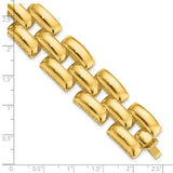 "Quadrato" Fancy Square Link Bracelet in 14K Yellow Gold