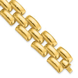 "Quadrato" Fancy Square Link Bracelet in 14K Yellow Gold
