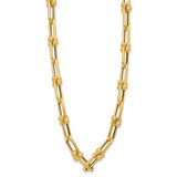 Leslie's Fancy Bead and Bar Necklace and Bracelet in 14K Yellow Gold