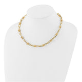 Leslie's Fancy Bead and Bar Necklace and Bracelet in 14K Yellow Gold