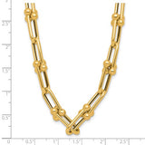 Leslie's Fancy Bead and Bar Necklace and Bracelet in 14K Yellow Gold