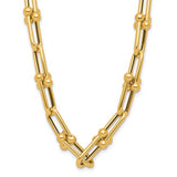 Leslie's Fancy Bead and Bar Necklace and Bracelet in 14K Yellow Gold