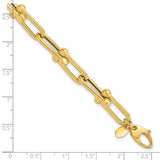 Leslie's Fancy Bead and Bar Necklace and Bracelet in 14K Yellow Gold