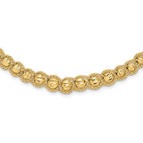 Leslie's Fancy Beaded Necklace, Bracelet and Earrings in 14K Yellow Gold