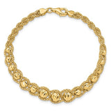 Leslie's Fancy Beaded Necklace, Bracelet and Earrings in 14K Yellow Gold