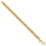 Curb Chain 8.5mm Statement Bracelet in 14K Yellow Gold