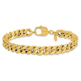 Curb Chain 8.5mm Statement Bracelet in 14K Yellow Gold