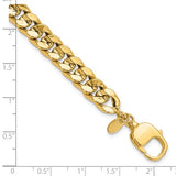 Curb Chain 8.5mm Statement Bracelet in 14K Yellow Gold