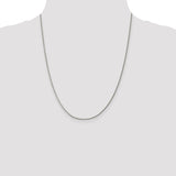1.5mm Beveled Curb Chain in Sterling Silver