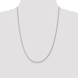 1.5mm Beveled Curb Chain in Sterling Silver
