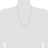 1.3mm Twisted Rope Chain in Sterling Silver