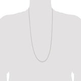 1.3mm Twisted Rope Chain in Sterling Silver