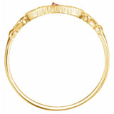 Our Lady of Guadalupe Ring in 14K Tri Color Gold