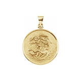St Michael Medal in 18K Yellow Gold - Roxx Fine Jewelry