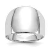 Dome Ring 14mm "Roxanne" Lightweight Cigar Band Ring in 14K White or Yellow Gold - Roxx Fine Jewelry