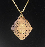 Four Way Miraculous Medal in 14K Yellow Gold 35 x 28mm - Roxx Fine Jewelry
