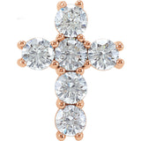 Diamond Cross Pendant 1.50 Ct TCW in 14K Gold or Platinum - Roxx Fine Jewelry