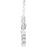 Sideways Cross Diamond Necklace with .33 Cts. Diamonds in 14K Gold - Roxx Fine Jewelry