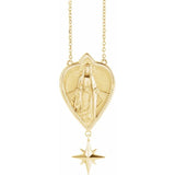 Miraculous Mary North Star Necklace - Roxx Fine Jewelry