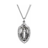 Miraculous Medal Badge Shaped - Roxx Fine Jewelry