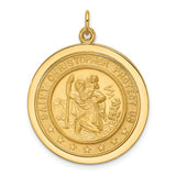 St. Christopher Medal in 14K Yellow Gold - Roxx Fine Jewelry