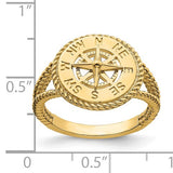 Compass Ring in 14K Gold